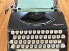 Serviced  Olympia Sf Deluxe Portable Typewriter W  Case West Germany