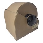 Vintage Rolodex Model 2254d Brown Metal With Alphabet Index Card No Key Desktop