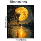 Diy Moon Paint By Numbers Kit For Adults  Landscape Adult Paint By Number Kits O