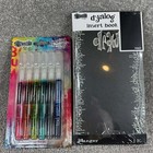 Ranger Dylusions Art Set Black 12x12 Canvas Paint Pens Dyalog Insert Book