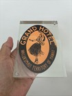 Vintage 50   s Grand Hotel Wailiku Maui Hawaii Luggage Labelin Acrylic Display