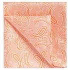  Mens Paisley Pocket Square Hanky Peach