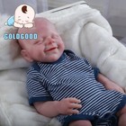 18 5  Full Body Platinum Silicone Reborn Baby Dolls Reborn Boy Doll 6 83lb Baby
