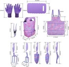 Purple Garden Tool Sets 10-piece  Aluminum Alloy Steel Hand Tools W non-slip 