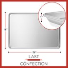 Full Size Sheet Pans 18  X 26  Rimmed Aluminum Commercial Baking Sheets