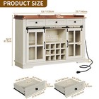 53  Kitchen Buffet Cabinet Sideboard With 3 Drawers Liquor Coffee Bar Cupboard