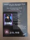 1998 Fleer Skybox Babylon 5 Season 5 Promo Card