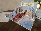 Christmas Train Pop Up Card 3d Vintage Steam Train Card 6 X 8 In Greeting Cards