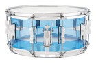 Ludwig Vistalite Vl50 Blue clear blue Stripe 6 5x14  Snare Drum Acrylic   Dealer