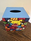 Romero Britto Bear Tissue Box Cover 6    Square 