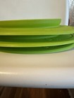 Lot Of 3 Ezpz Baby Placemat Food Plate Divided Silicone Suction Lime Green
