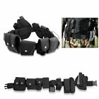 Black Tactical Nylon Police Security Guard Duty Belt Utility Kit System W  Pouch