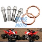Exhaust Stud Titanium Head Pipe Gasket Upgrade Kit For Honda Sportrax 400 Xr400r