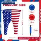 11 Pcs Granny Pants Yard 4th Of July Game Set 2 Oversized American Flag Pants 8