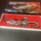 Fantasy Knife   10  Overall Dragon Dagger Silver Blade - Red