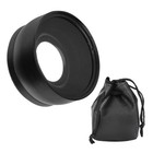 58mm 0 45x Macro Conversion   Wide Angle Lens For Slr Dslr Camera Black