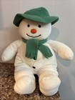 Vintage Eden The Snowman Raymond Briggs 15    Laying 10    Sitting Green Hat Scarf