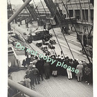 Vintage 1920s 1930s  Antique Car Loading On Ship New York Harbor Photo Original