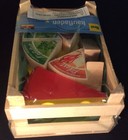 Erzi Pretend Play Wooden Grocery Shop Merchandise Cheese Wedges Made In Germany