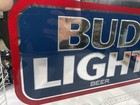 Vintage Bud Light Beer Bar Man Cave Mirror Sign 22inx18in Anheuser Busch