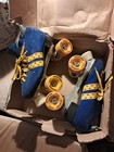 Vintage Dominion Marathon Blue Leather Suede Roller Skates Men s Size 8 Canada