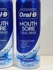  2  Oral-b Mouth Sore Mouthwash Special Care Oral Rinse Soothing Mint 16oz Each
