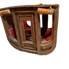Vintage Handmade Wooden Stagecoach Horse Drawn Carriage Primitive Folk Art