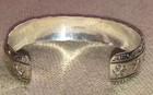 Vintage Southwestern-style Sterling Silver Multi-stone Cuff Bracelet 