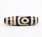Share Tibetan Two-eye Ruyi Dzi Bead  Full Cinnabar Agate Amulet    spiritual Gift