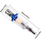 1pcs Air Oil Water Separator Filter 1 4   Thread Compressor Spray Gun Tool - New