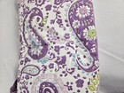 Pottery Barn Kids Purple Paisley Crib Edge Cover