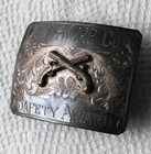 980th Mp Co  Safety Award   Vtg Sterling Belt Buckle Wade s Silver Shop Reno