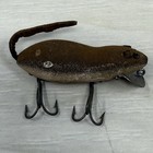 Vintage Heddon Meadow Mouse Fishing Lure Red Belly Print