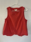 Pact Canopy Set Tank And Shorts In Cotton linen Coral Size Small Pleated Organic