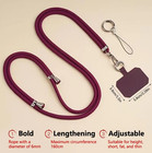 1pc Universal Crossbody Phone Lanyard Strap Adjustable Anti-lost Necklace Rope