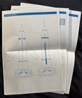 Blueprints Gerry Anderson Set One Thunderbirds  Are Go  15 Sheets  18 X 40 Cm 