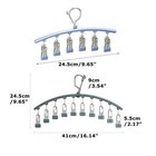 Dryer Bra Laundry Drying Rack Sock Hanger Underwear Clothes Hanger With 10 Clips