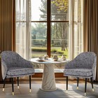 2pcs Upscale Dining Chairs Comfortable Office Chair Linen Chair Apartment Home