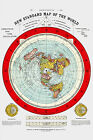 Flat Earth Maps Set  Gleason s Standard 24x36   Square Stationary Earth 24x18 