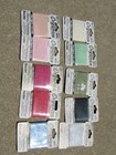 Lot Of 12 Bucilla Organza Ribbon Embroidery 5mm   9mm Silk Blend Multicolor