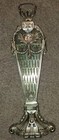 Vintage Brass Peacock Fan Fireplace Screen Cameo Face Dragon Handle Folding