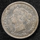 Canada 5 Cents 1886  Coin  Silver  Inv i679