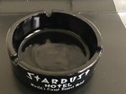 Vintage Black Glass Ashtray Stardust Hotel   Casino Las Vegas Nevada Nv