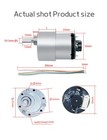 Jgb37-520 Reduction Motor Dc 6v 12v Hall Encoder With Speed Measurement Function