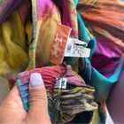 Vintage 70s 80s Tye Dye Midi Skirt Set Hippy Collard T Shirt 14 16