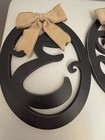Black Cursive Decorative Wooden Letters For Hanging  