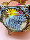 Vintage Musi Rhinestone Shoe Clips Silver Tone Clear Crystal Shoe Buckles Pair