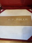 London Harness Co  Leather Portfolio With 1958 Mini Calendar   Postcards