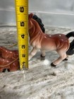 Vintage Porcelain Horse Chained To 2 Smaller Horses Japan