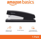 Stapler With 1000 Staples  Office Stapler  25 Sheet Capacity  Non-slip  Black